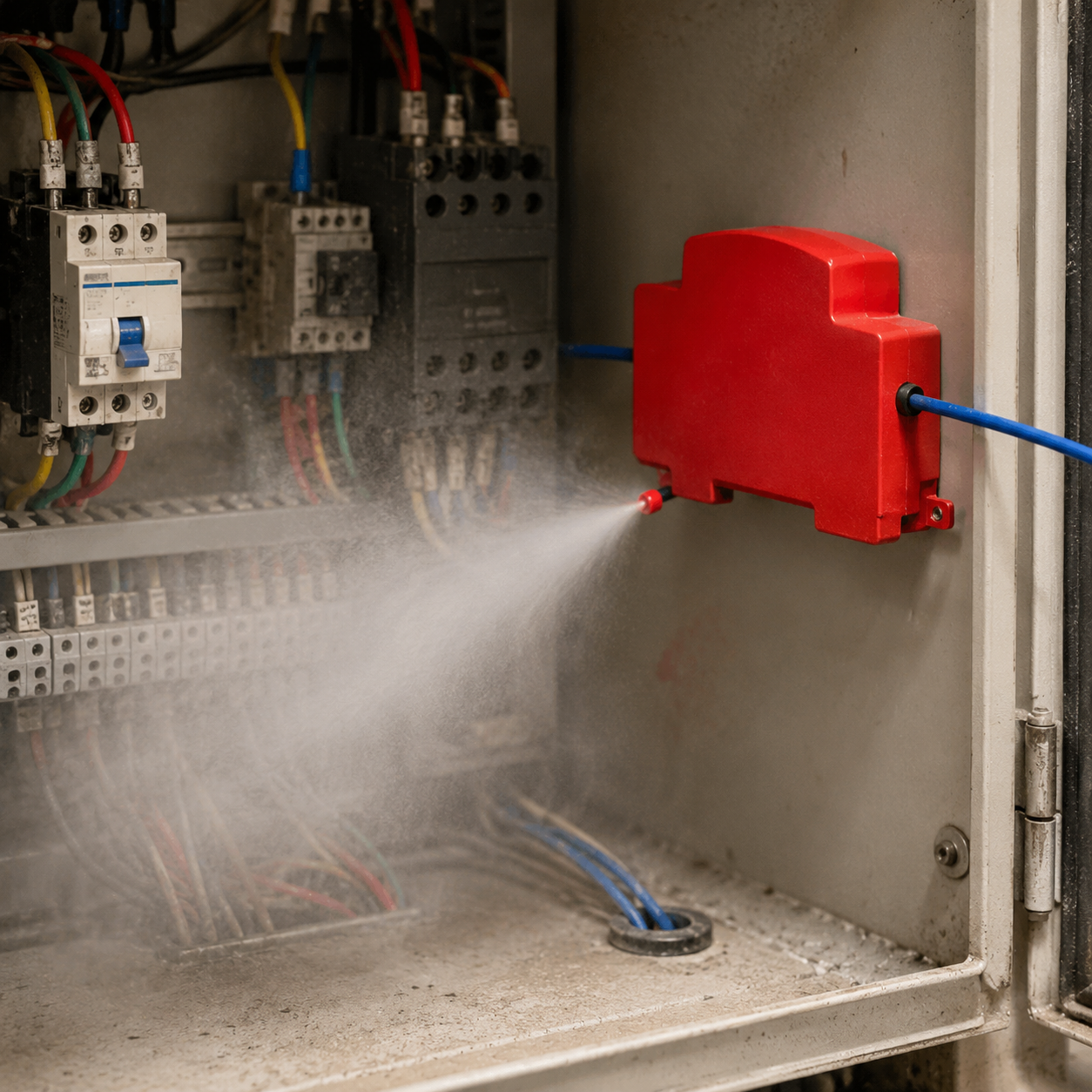 Fire Extinguisher Small - Двухлинейное устройство для задержки возгорания, автоматическое
