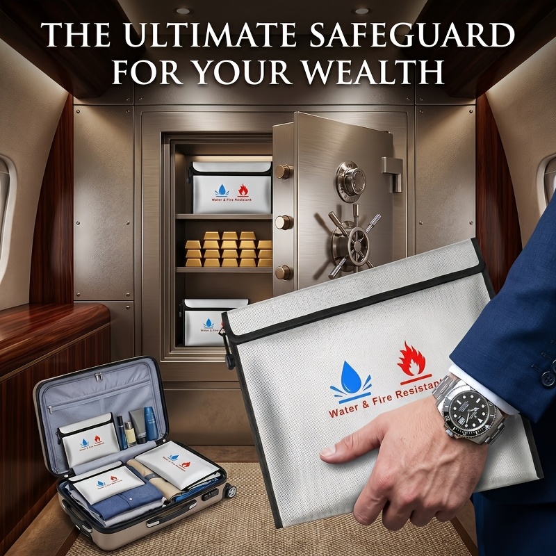 Fire Safe Document - Термоизолированный огнестойкий водонепроницаемый органайзер-кейс для важных