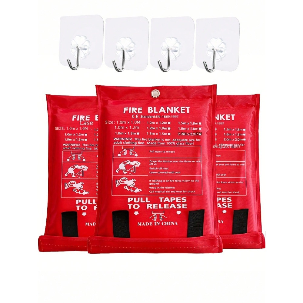 Fire Blanket Kitchen - Огнестойкое одеяло 39,37 х 39,37 дюймов,