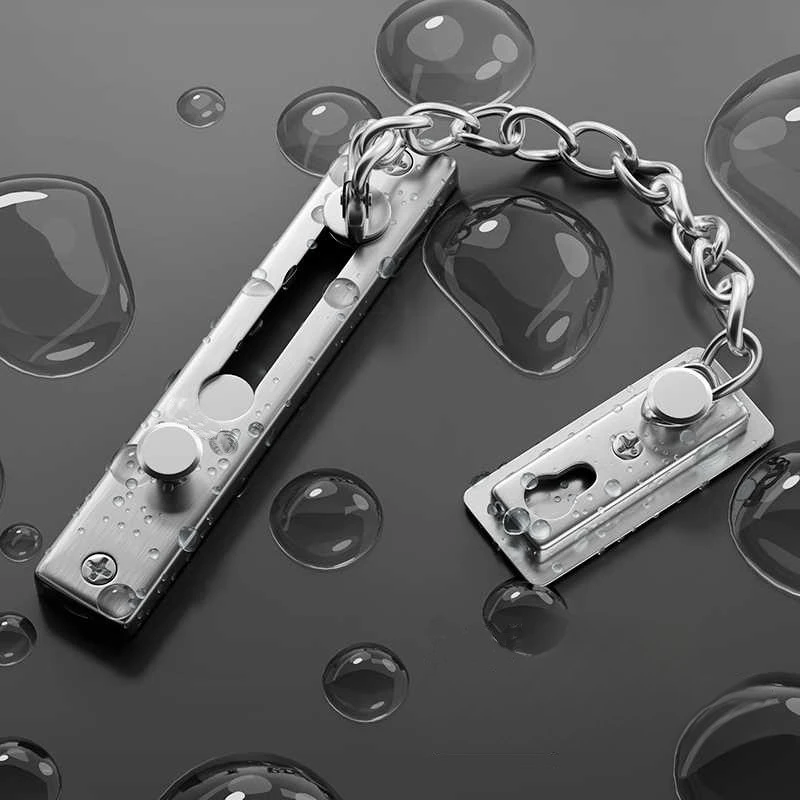 Security Chain Door - Без сверления, из нержавеющей стали, цепной