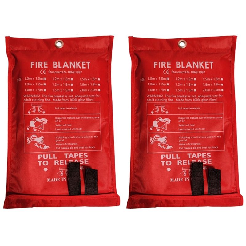 Fire Blanket Kitchen - Акция: 2 шт. аварийных противопожарных одеял,