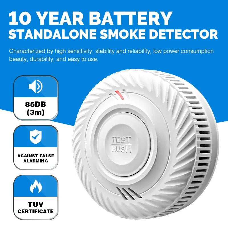 Smoke Detector Interconnected - 1 шт. предупреждение детектора дыма, обнаружение
