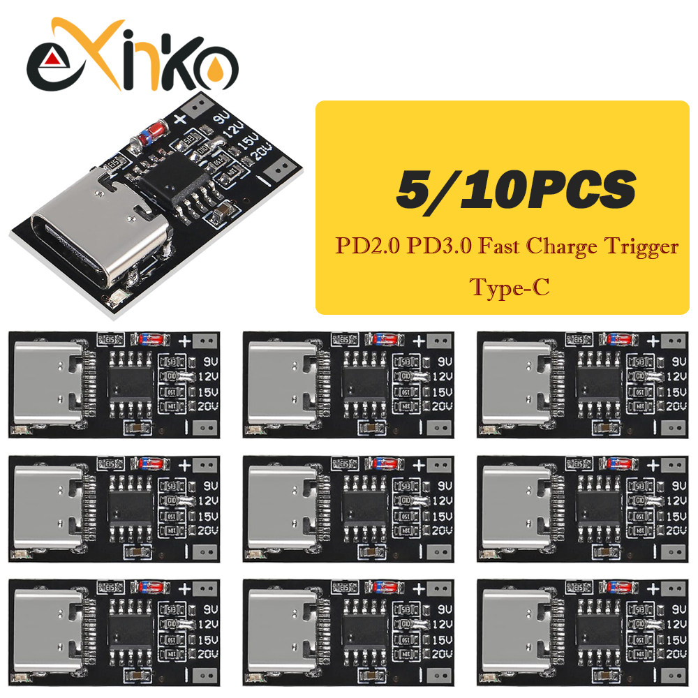 Co Detector Plug - 1-10 шт. тип C PD2.0 PD3.0