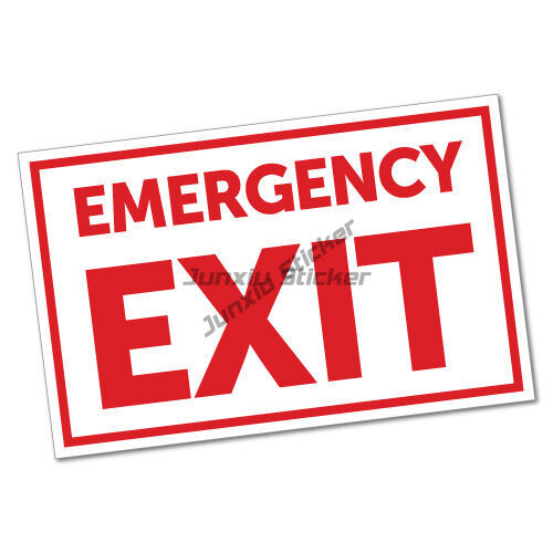 Emergency Exit Sign - Аварийный выход наклейка безопасность Знак автомобиль
