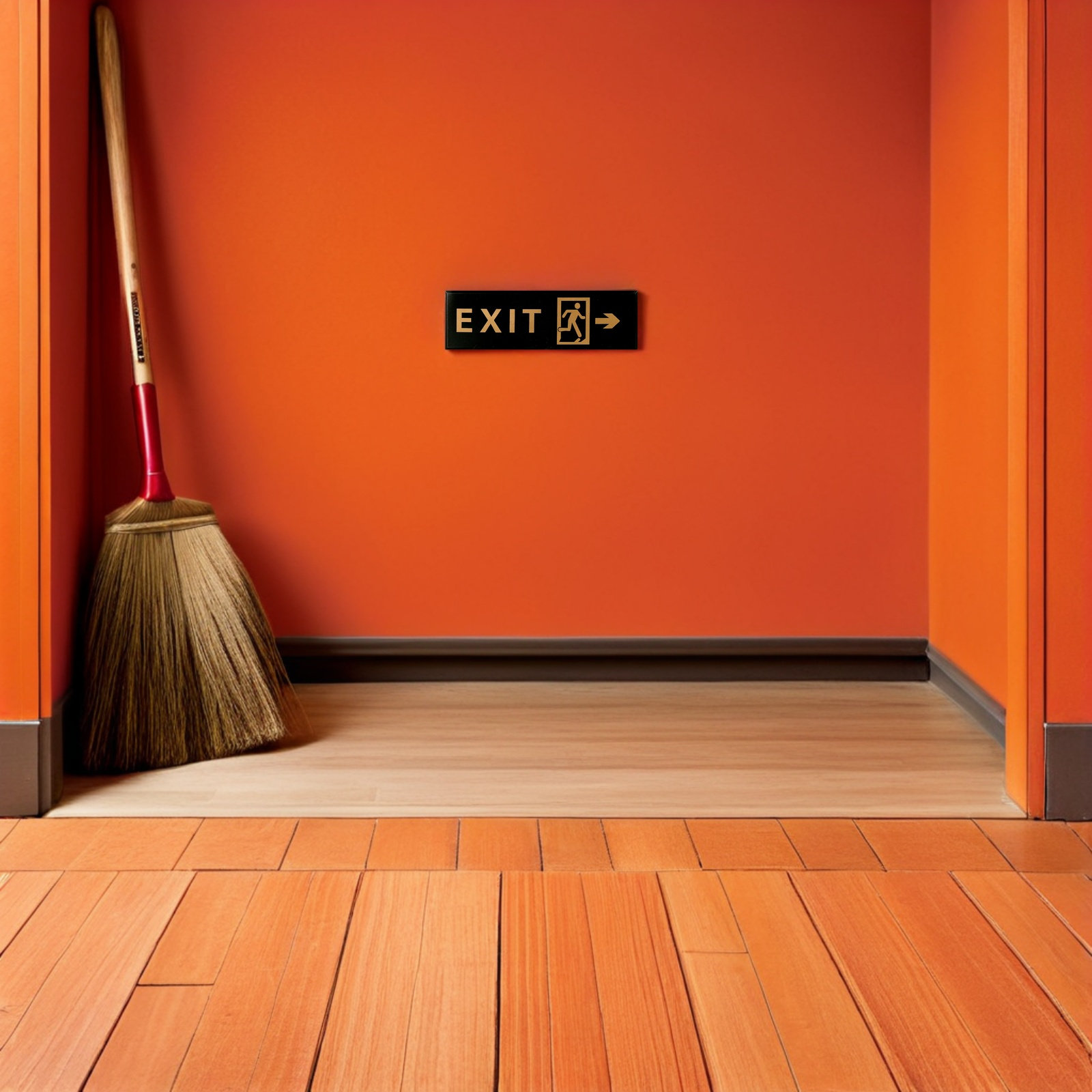 Emergency Exit Sign - 5 шт. акриловых самоклеящихся знаков 