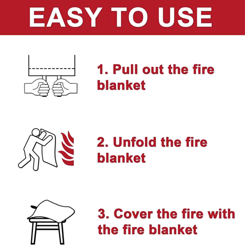 Fire Blanket Kitchen - A40Z - Аварийное противопожарное одеяло, противопожарное