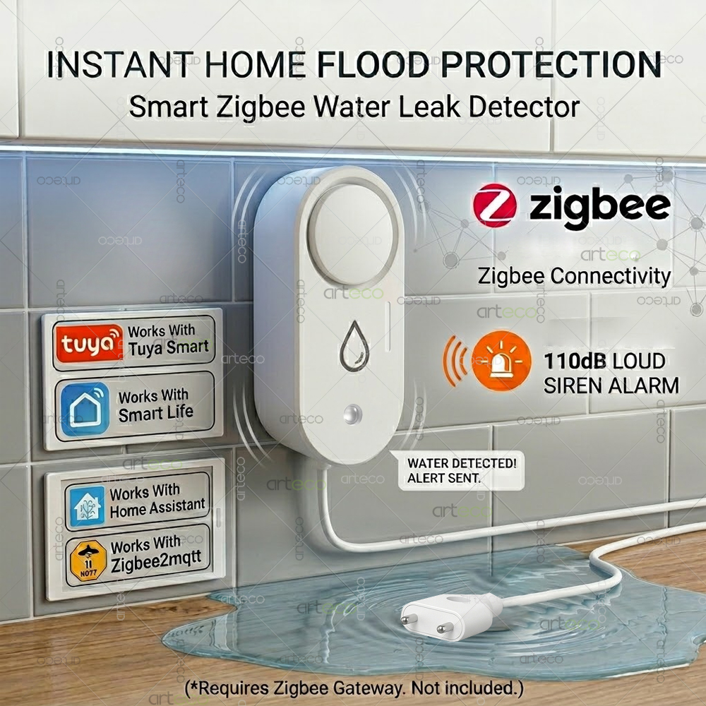 Water Alarm Sensor - Детектор утечки воды Zigbee, датчик утечки