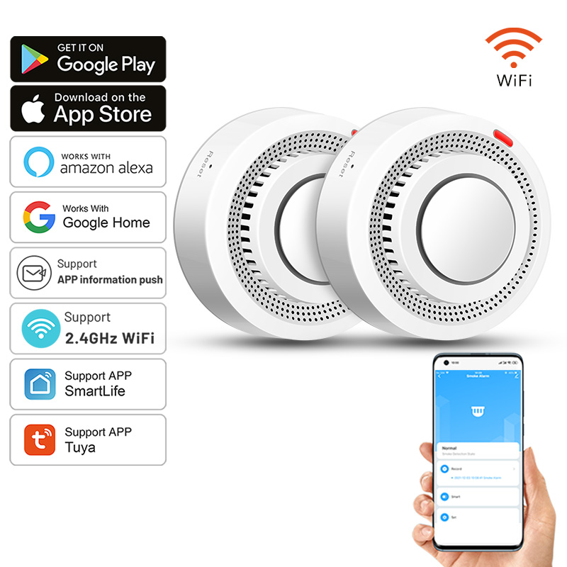 Smoke Detector Interconnected - Комплект из 2 умных Wi-Fi датчиков
