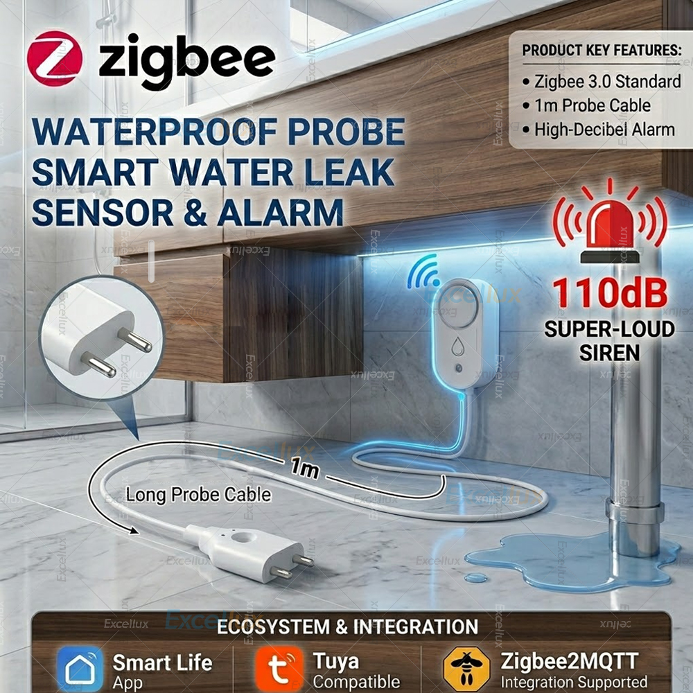 Water Alarm Sensor - Умный датчик протечки воды ZigBee с