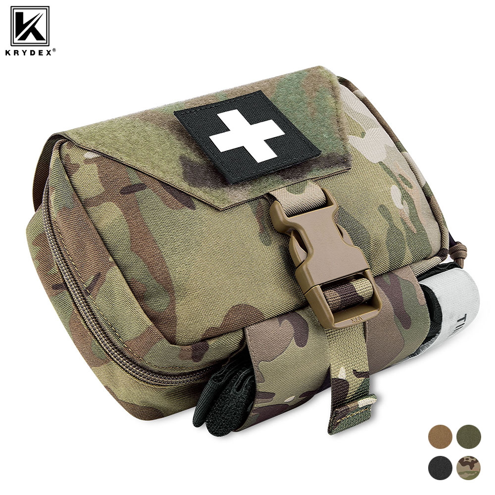 First Aid Bag Kit - Тактический отрывной медицинский подсумок KRYDEX IFAK,