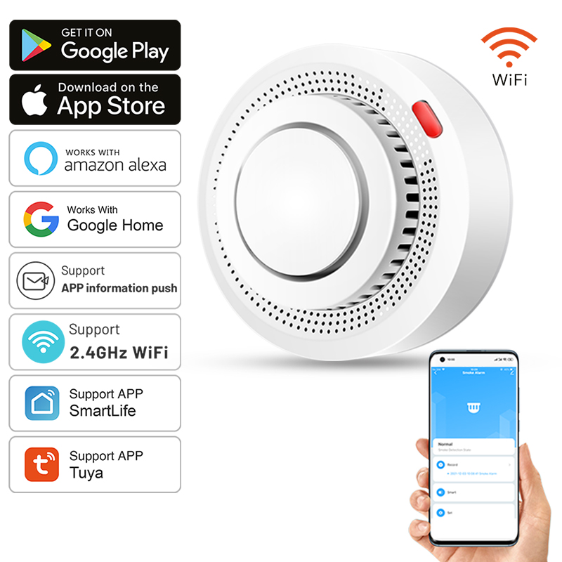 Умный датчик дыма Tuya Smart W – обзор и цена Smoke Detector Interconnected