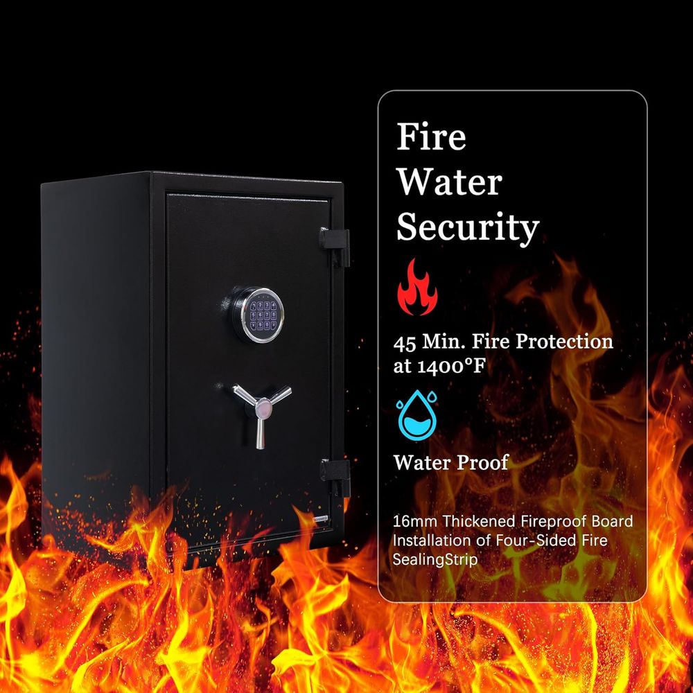 Большой сейф для пистолетов с  – обзор и цена Fire Safe Document