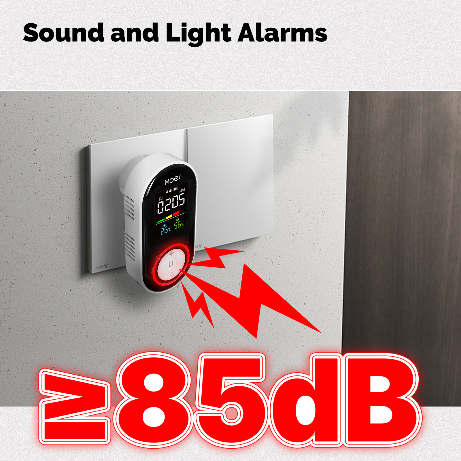 Детектор дыма и газа MOES CO,  – обзор и цена Co Detector Plug