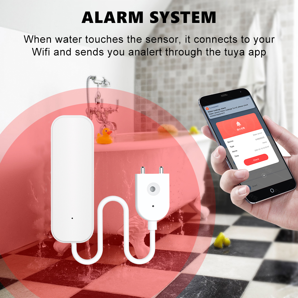 Датчик уровня воды Wi-Fi/Zigbe – обзор и цена Water Alarm Sensor