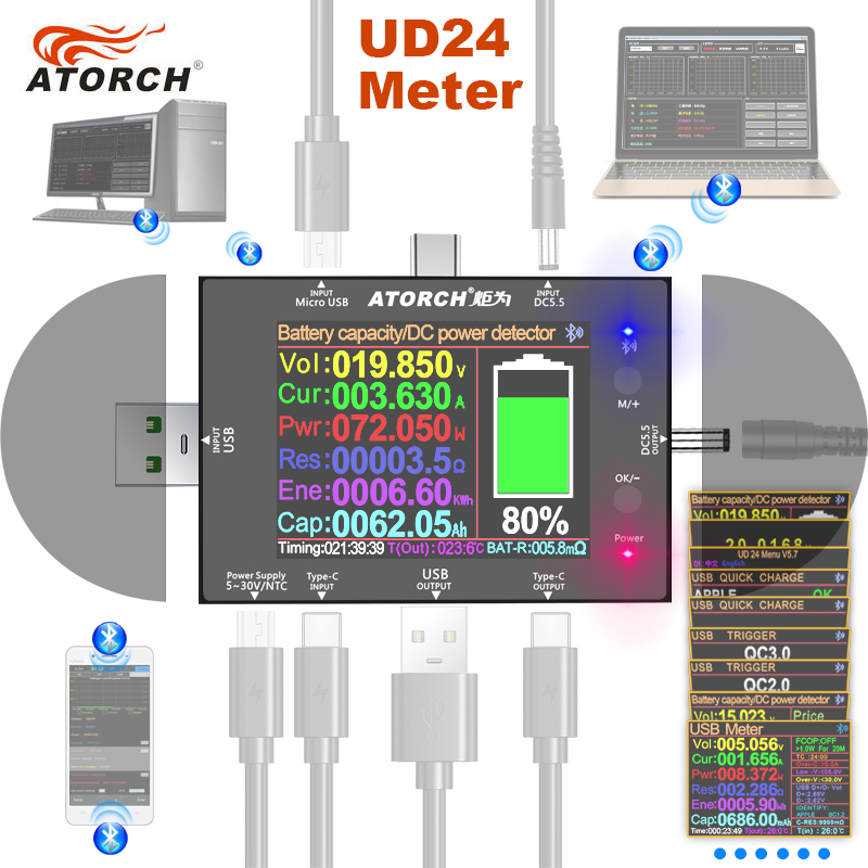 Цифровой USB-тестер UD24 2.4 д – обзор и цена Co Detector Plug