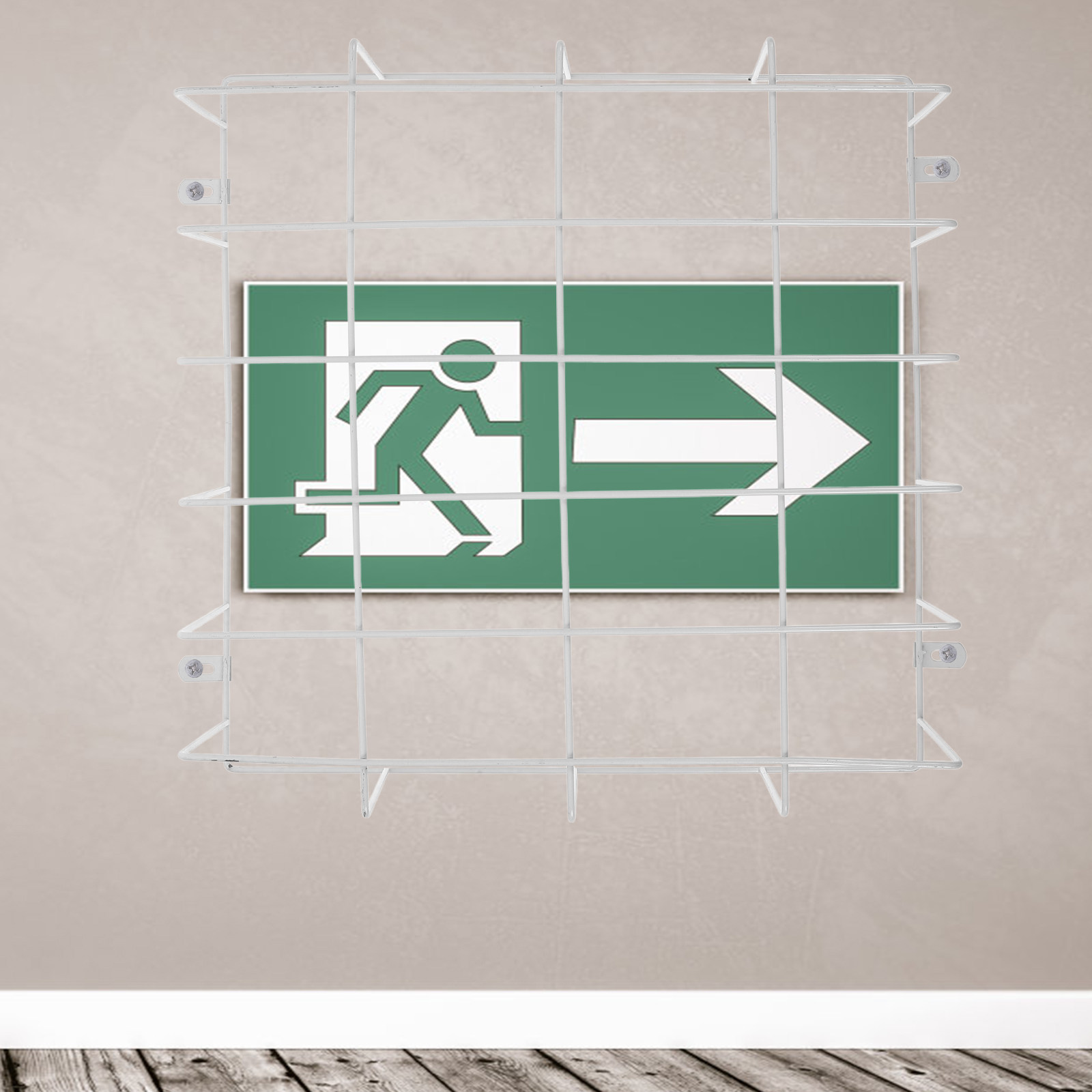 Защитная сетка из нержавеющей  – обзор и цена Emergency Exit Sign