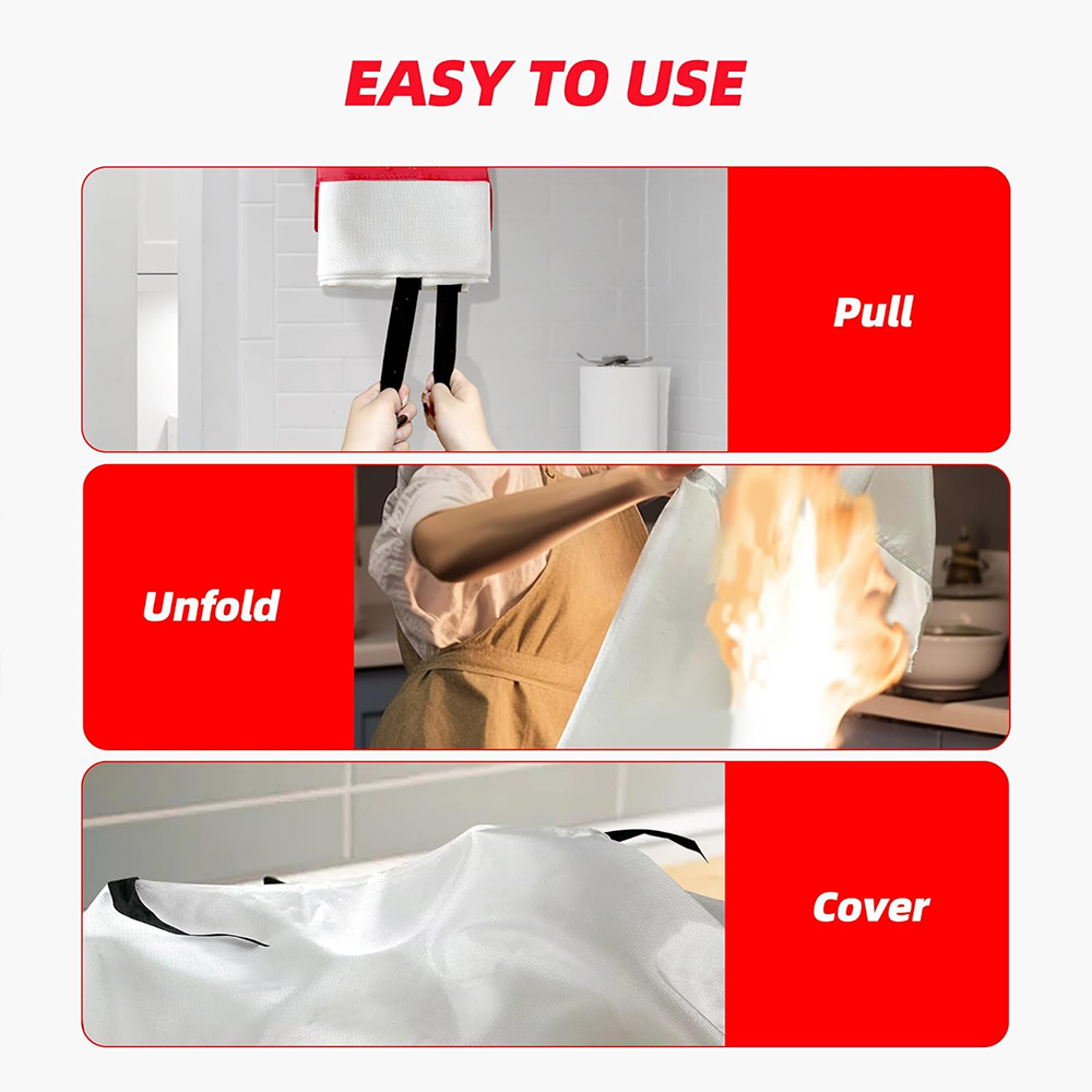 Пожарное одеяло, 2 упаковки, 2 – обзор и цена Fire Blanket Kitchen
