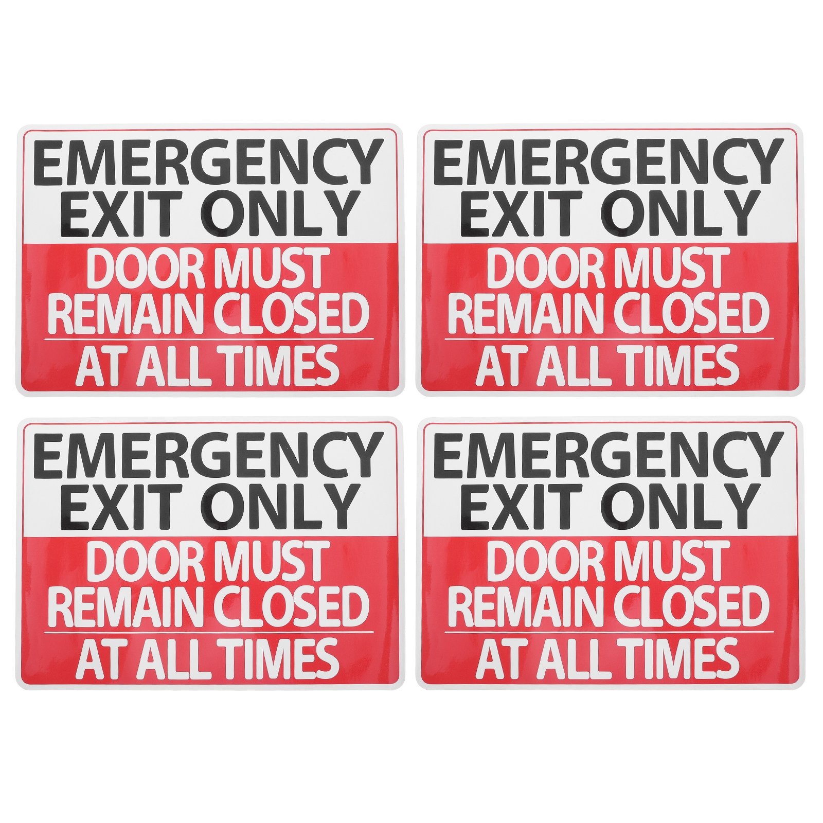 Набор из 6 наклеек для знаков  – обзор и цена Emergency Exit Sign