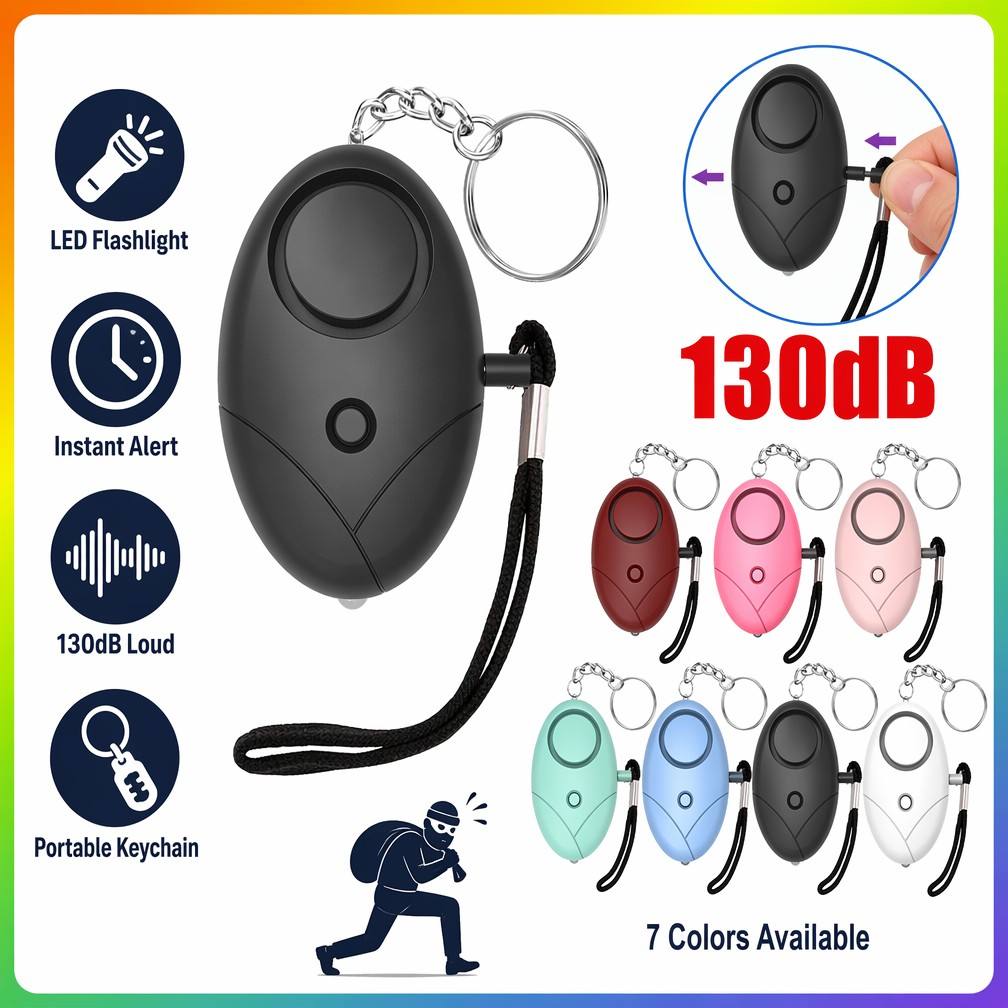 Персональная сигнализация 130  – обзор и цена Personal Alarm Keychain