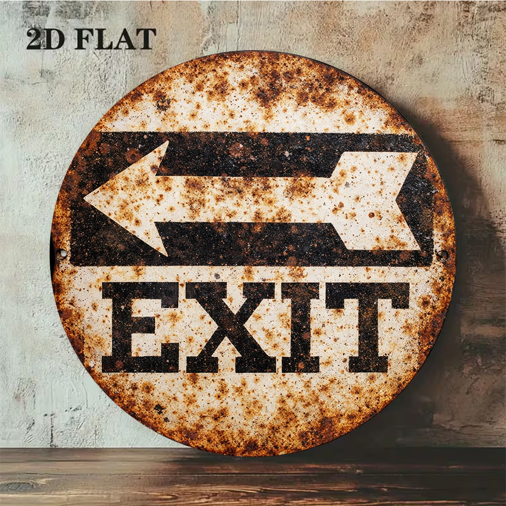 2D Металлическая табличка 20x2 – обзор и цена Emergency Exit Sign