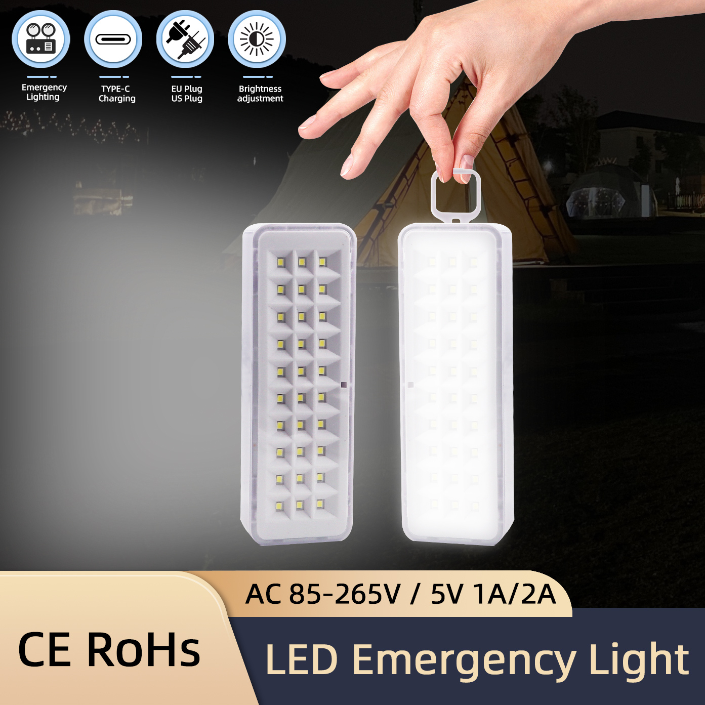 30/60LED аварийный пожарный фо – обзор и цена Power Outage Light