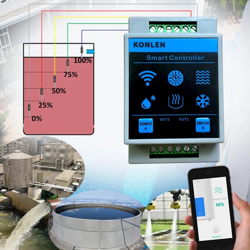 KONLEN Tuya датчик уровня воды – обзор и цена Water Alarm Sensor