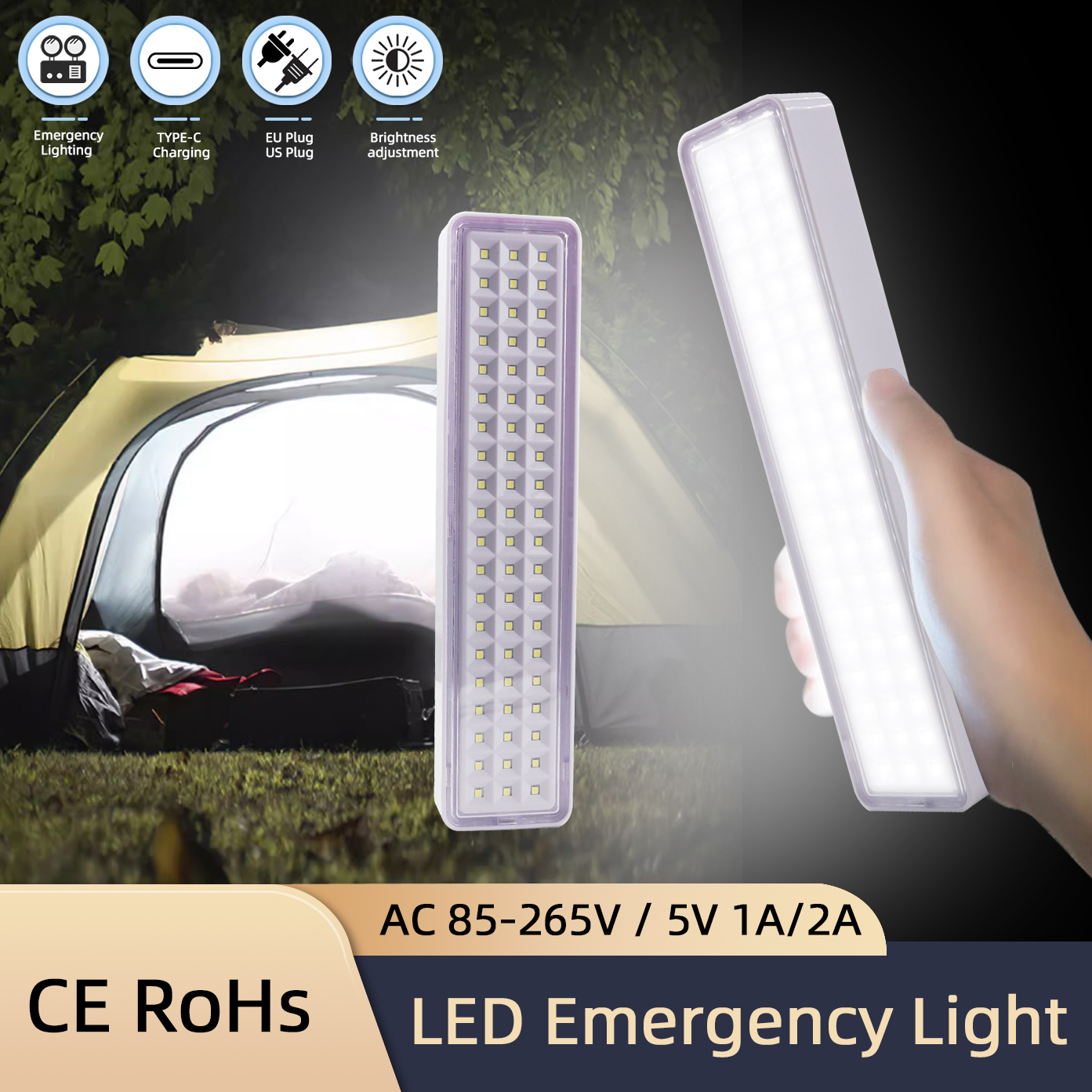 60LED аварийная пожарная лампа – обзор и цена Power Outage Light