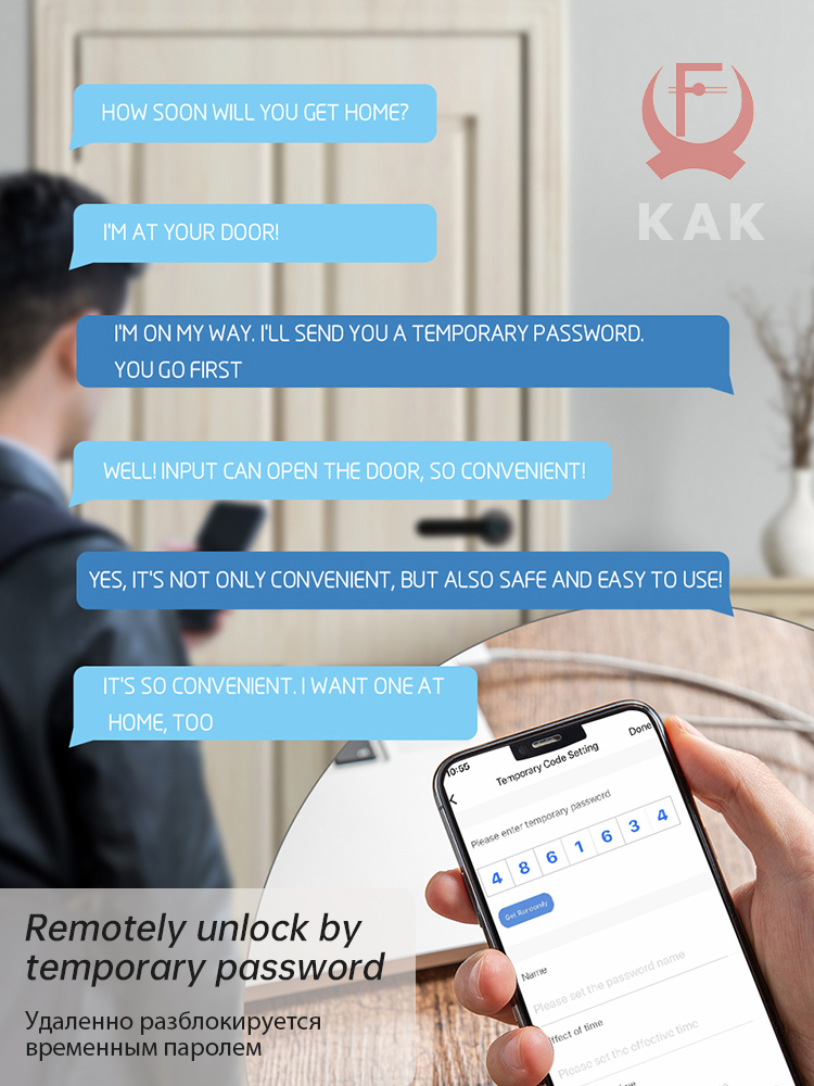 Дверной смарт-замок KAK, биоме – обзор и цена Security Chain Door