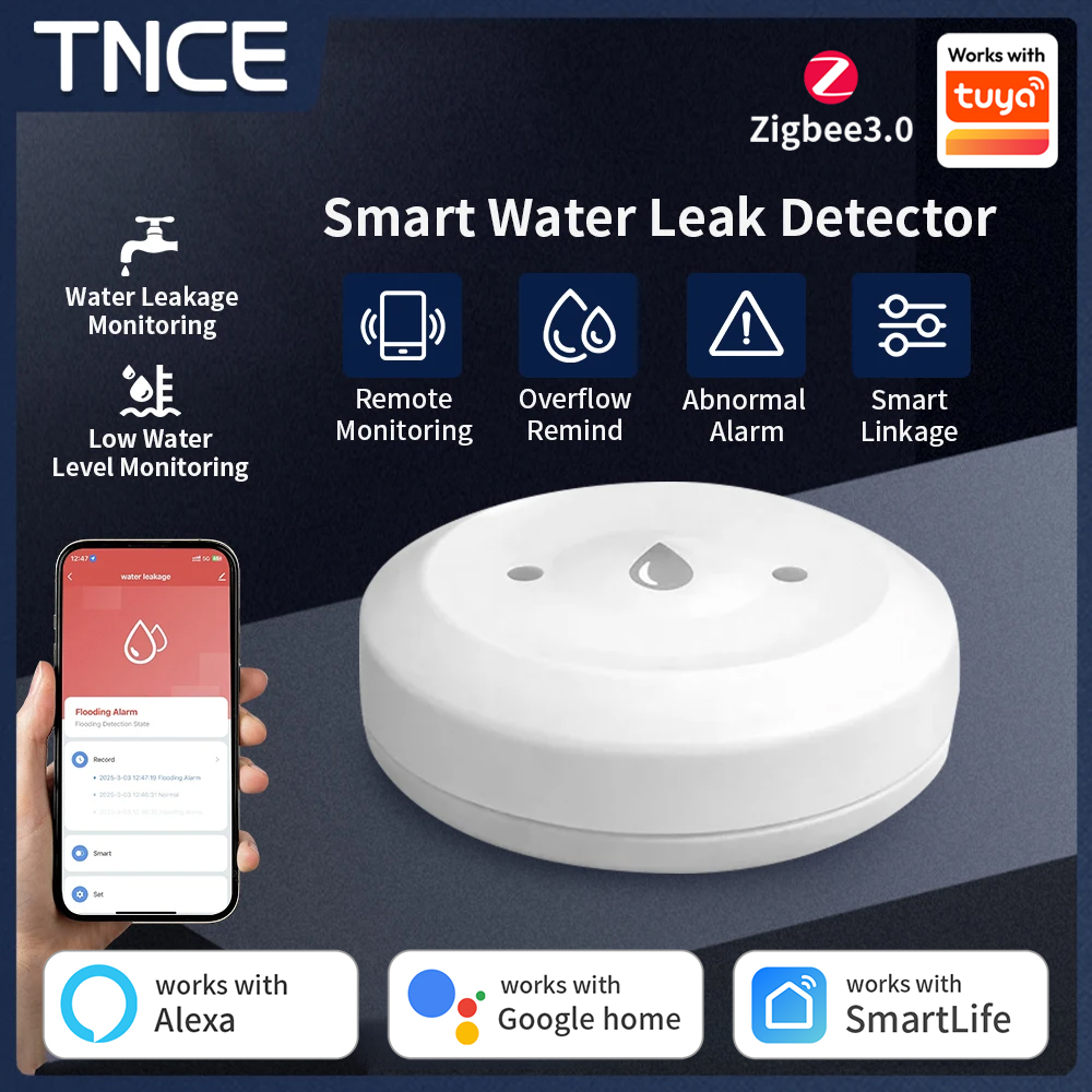 Датчик обнаружения воды TNCE Z – обзор и цена Water Alarm Sensor