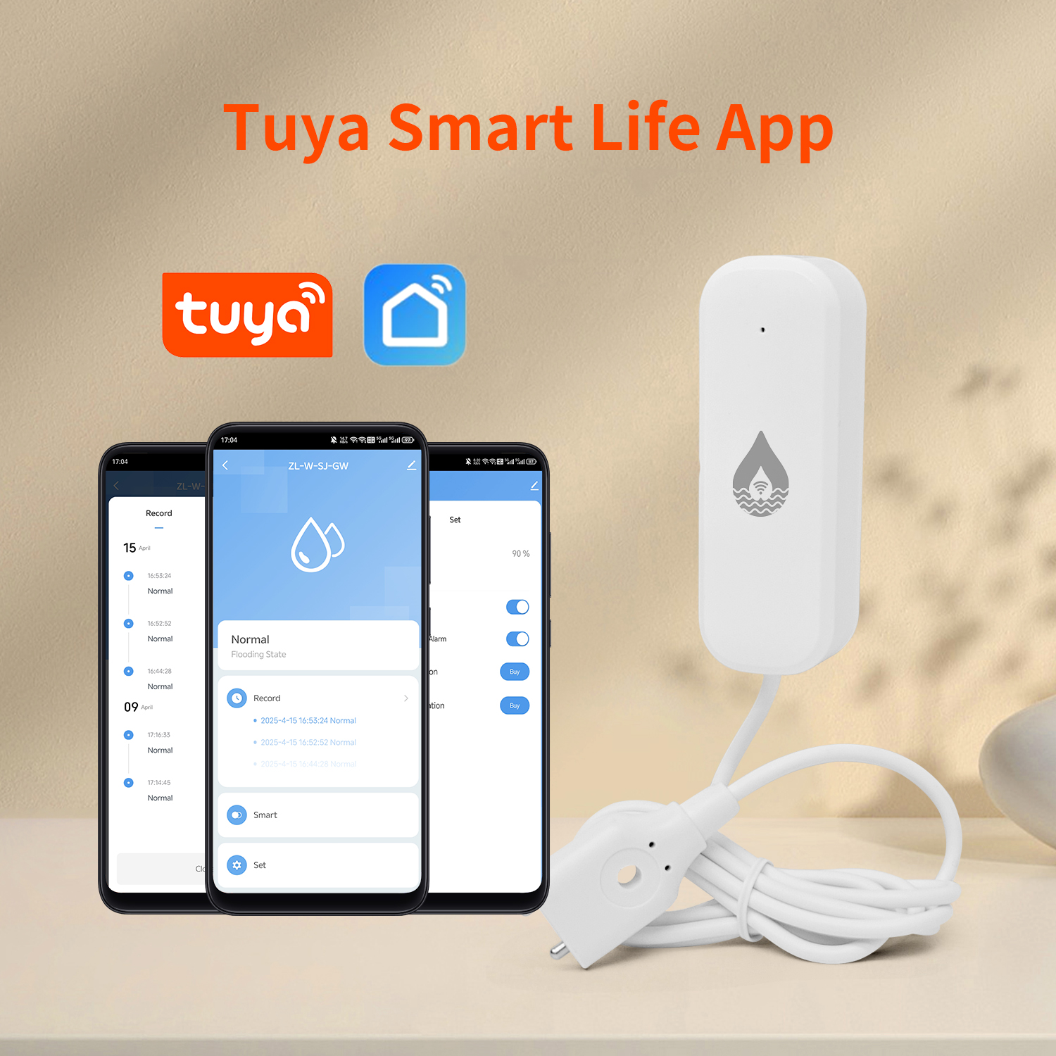 Датчик протечки воды YFK Tuya  – обзор и цена Water Alarm Sensor