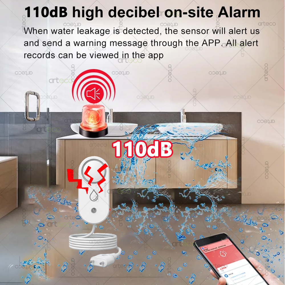 Датчик протечки воды Zigbee, с – обзор и цена Water Alarm Sensor