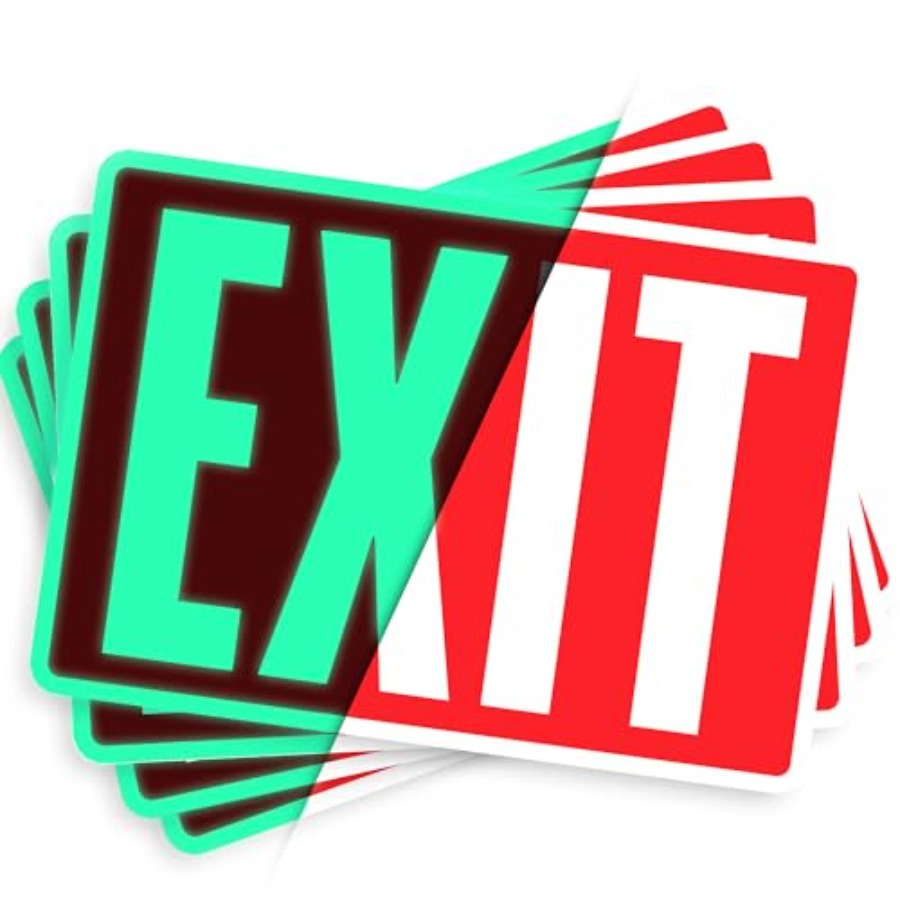 Наклейки-указатели выхода, све – обзор и цена Emergency Exit Sign