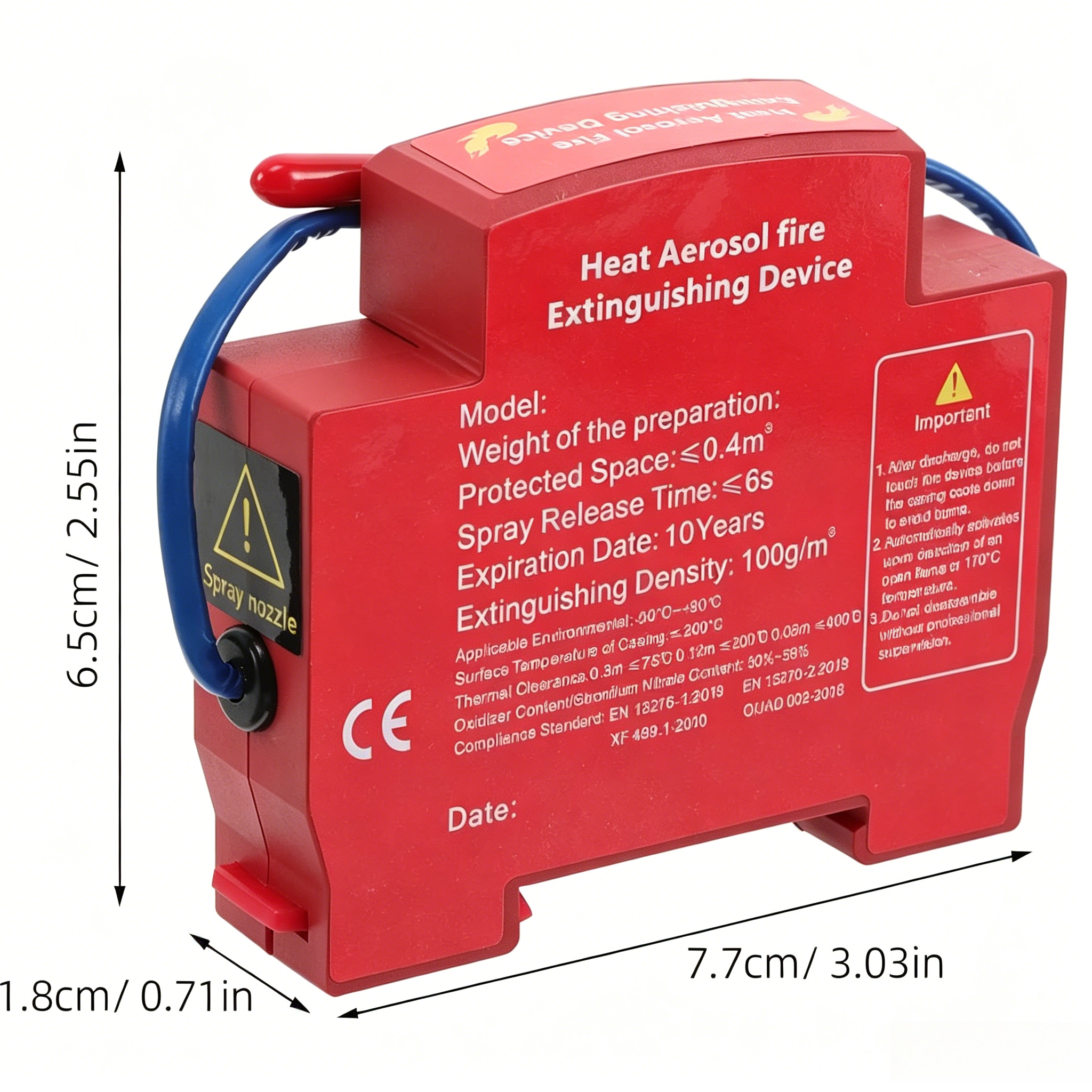 Миниатюрная система пожаротуше – обзор и цена Fire Extinguisher Small