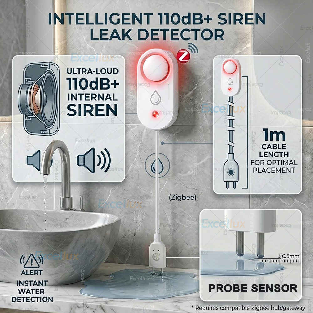Умный датчик протечки воды Zig – обзор и цена Water Alarm Sensor