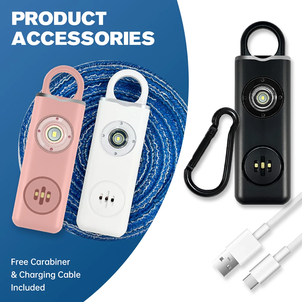 Перезаряжаемая персональная си – обзор и цена Personal Alarm Keychain