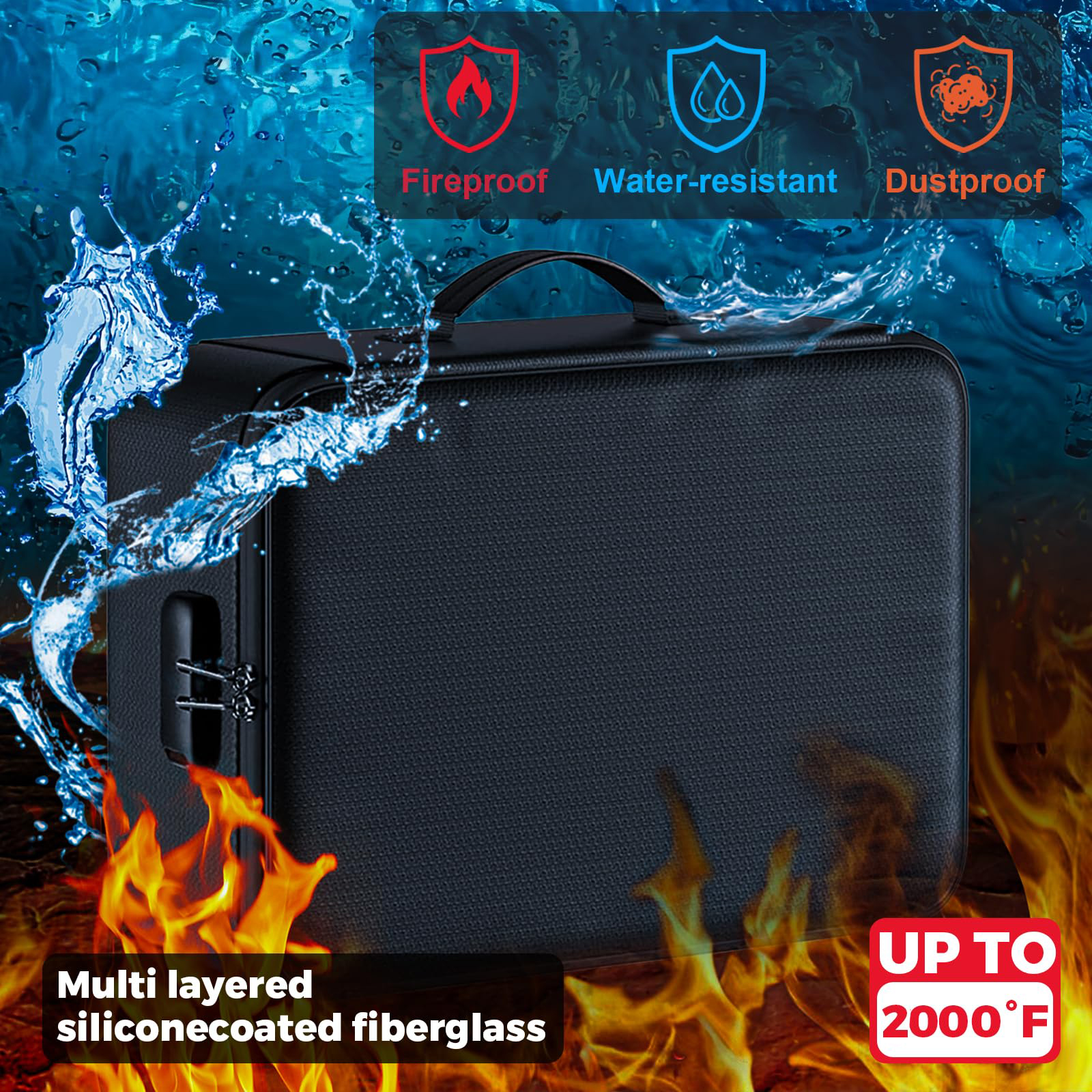 Огнестойкий ящик для документо – обзор и цена Fire Safe Document