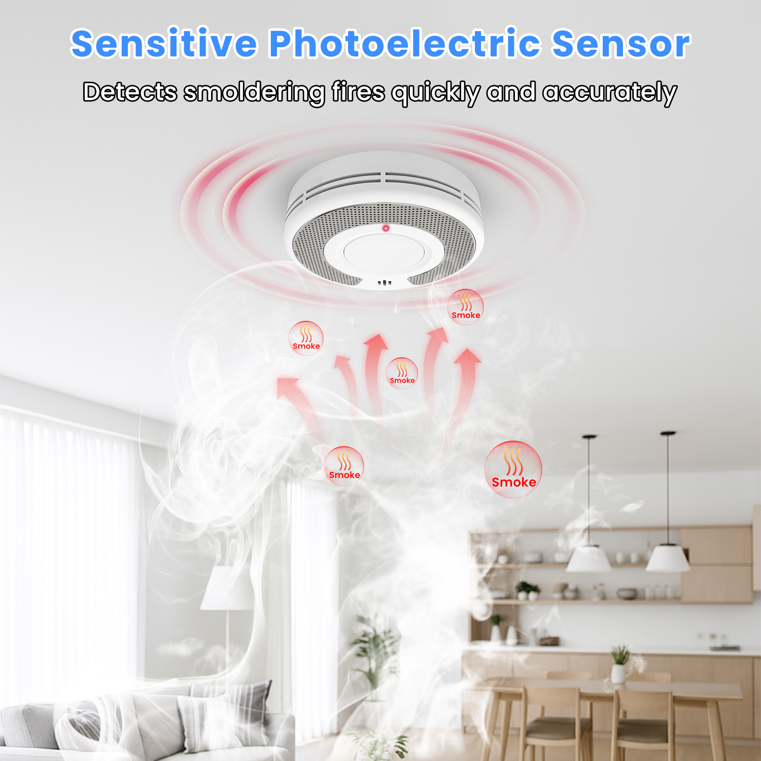 Автономная сигнализация дыма,  – обзор и цена Smoke Detector Interconnected