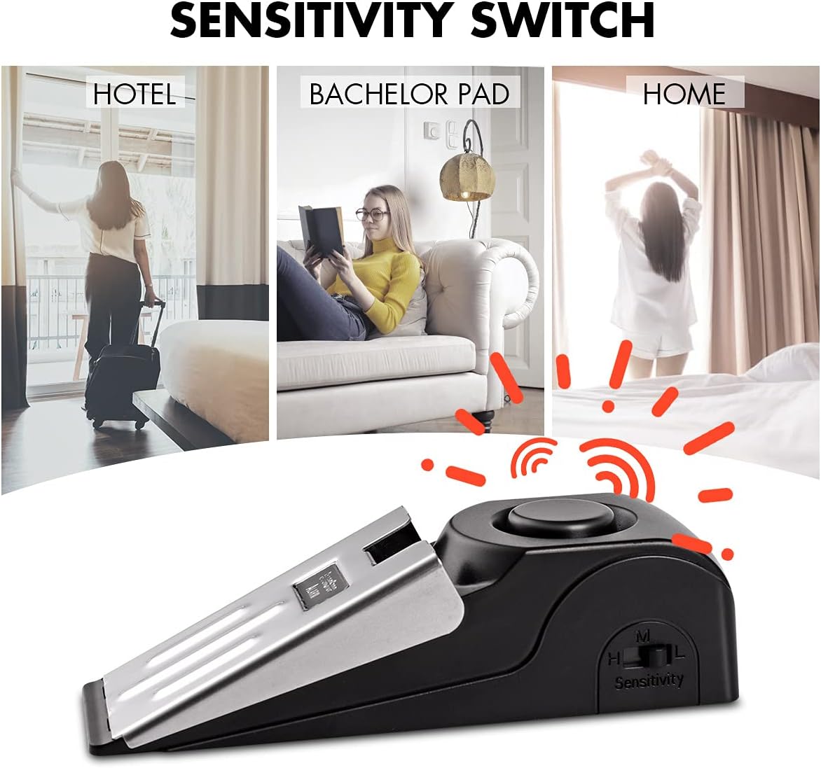 1/2 шт. портативная сирена для – обзор и цена Door Stop Alarm